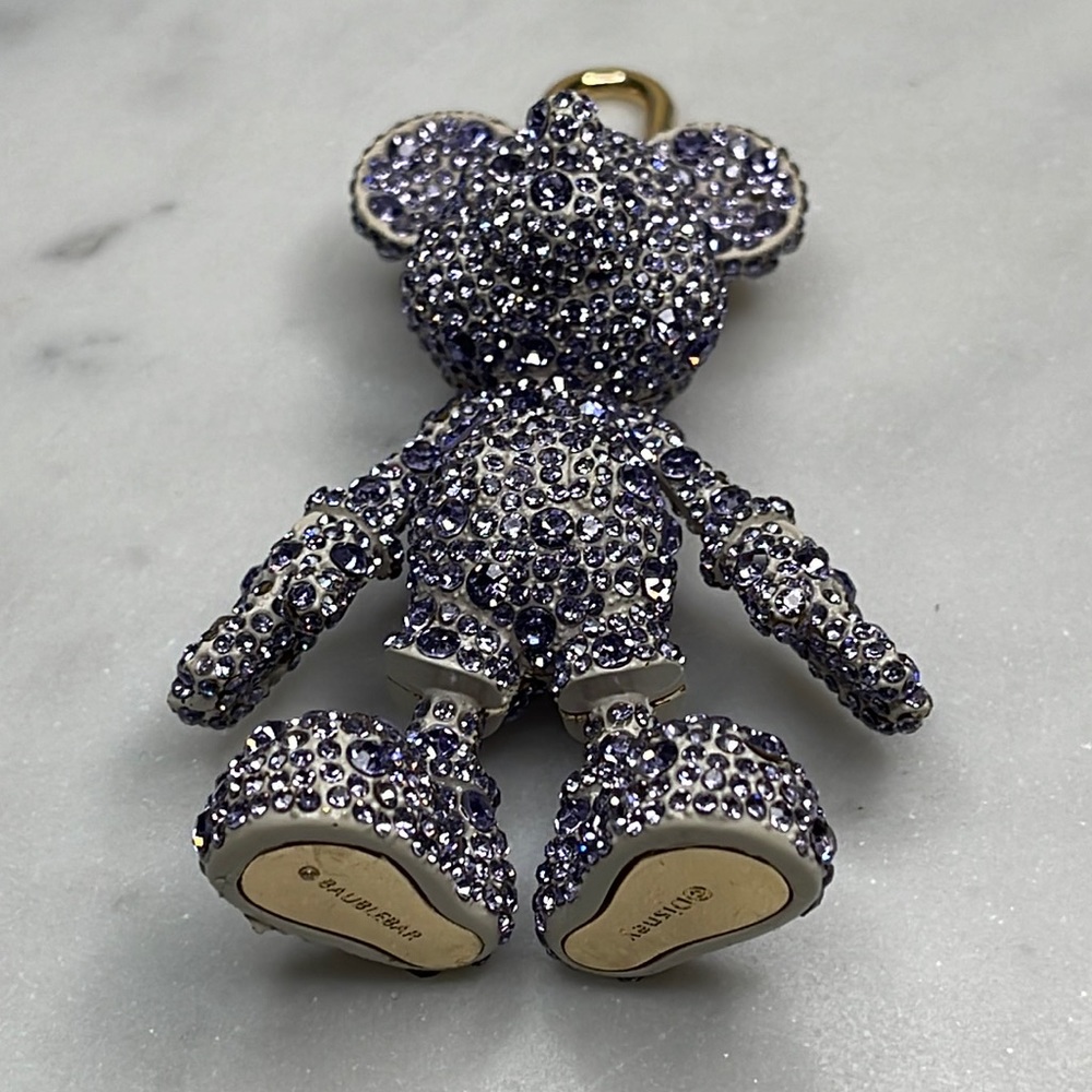 Disney x BAUBLEBAR - Mickey PURPLE 💜 crystals Jewelry  key change / bag Charm - Picture 3 of 11